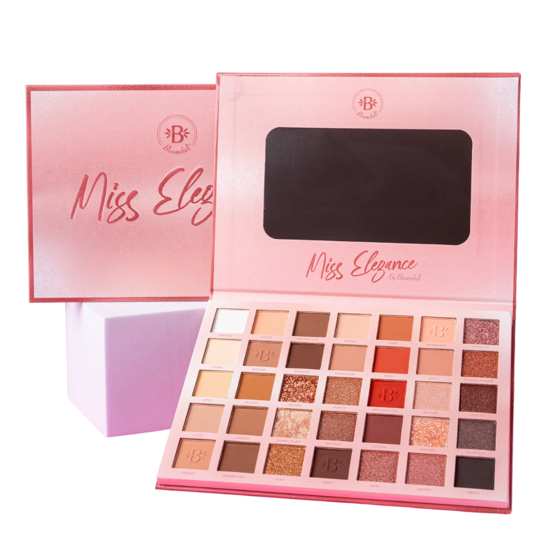 PALETA DE SOMBRAS MISS ELEGANCE NUDE DE BLOOMSHELL