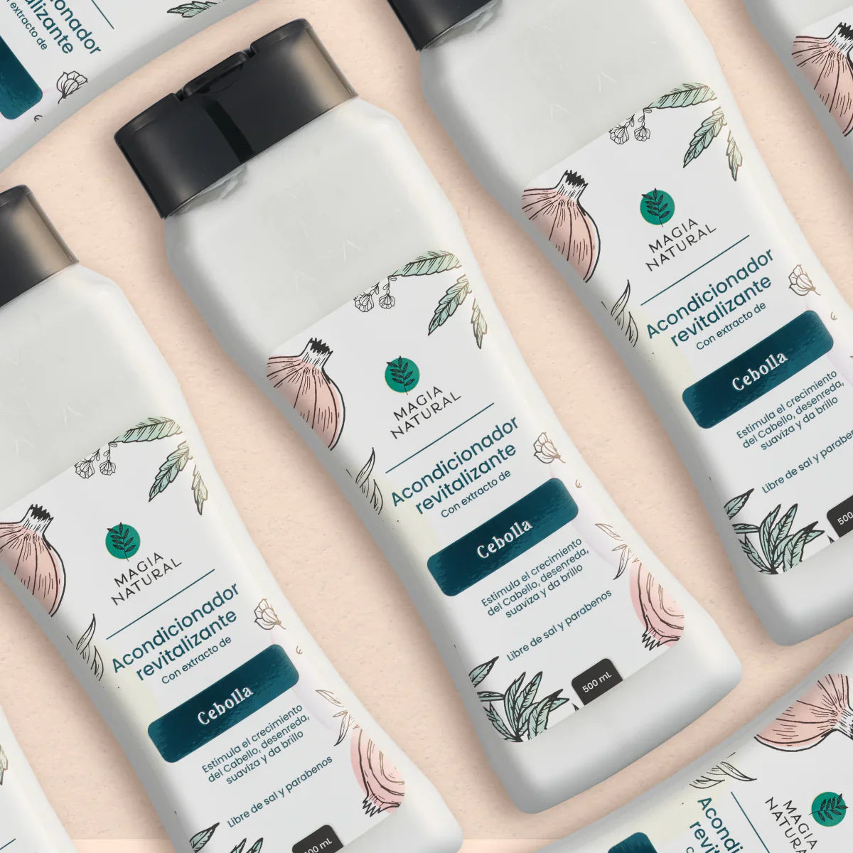 ACONDICIONADOR ANTICAÍDA CON EXTRACTO DE CEBOLLA 500 ML DE MAGIA NATURAL