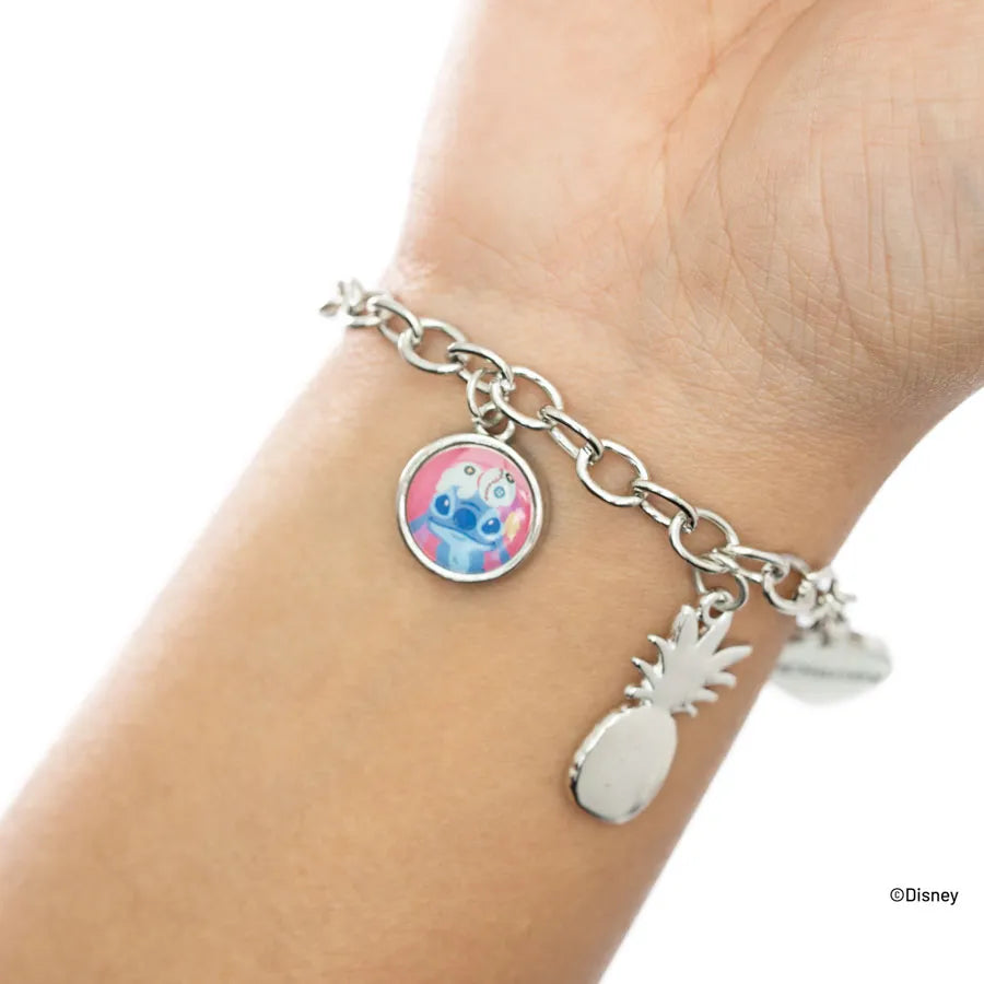 PULSERA PLATEADA DE STITCH DE TRENDY