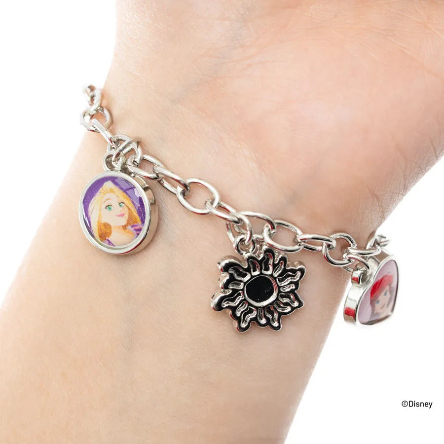 PULSERA PLATEADA PRINCESAS DE DISNEY DE TRENDY