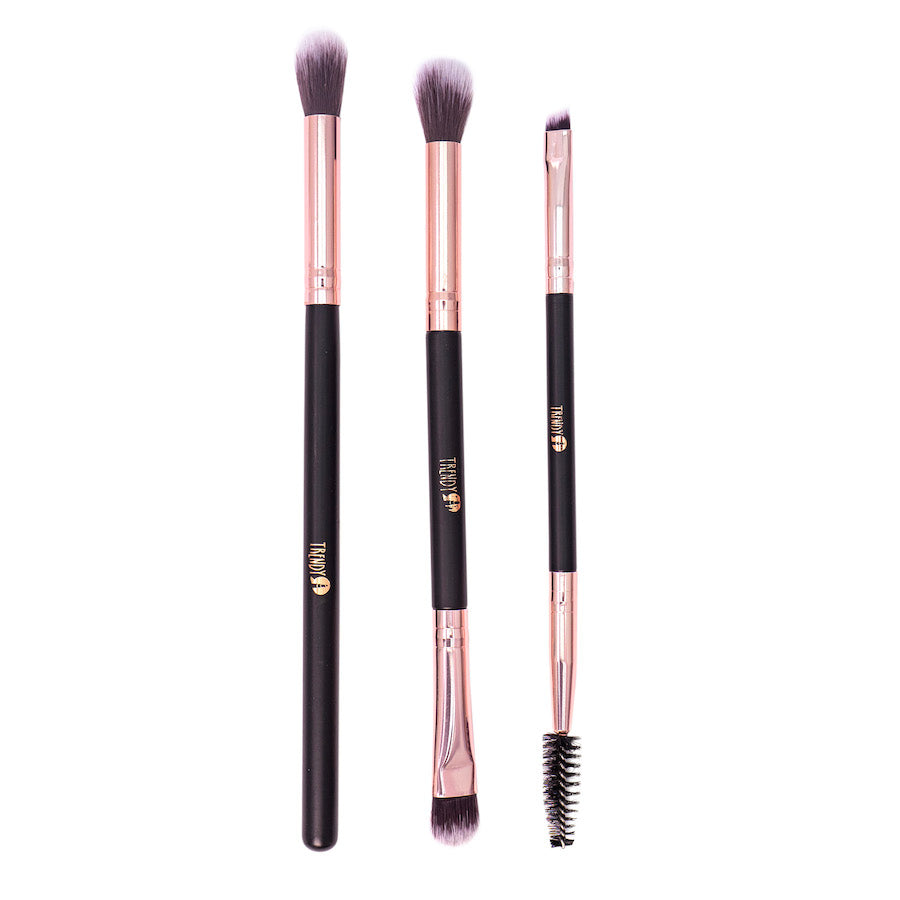 KIT DE BROCHAS DE OJOS X 3 DE TRENDY