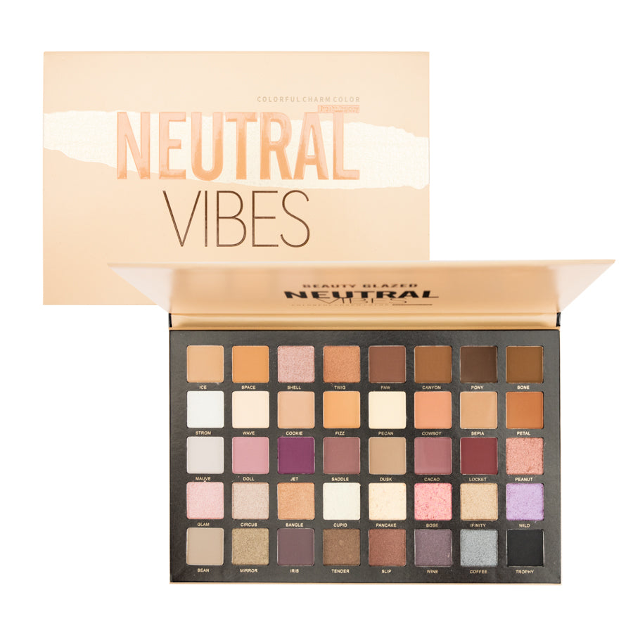 PALETA DE SOMBRAS NEUTRAL VIBES DE BEAUTY GLAZED