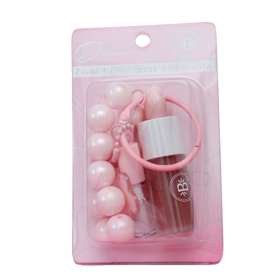 DUO NUDE + MINI GLOSS HIDRATANTE DE BLOOMSHELL