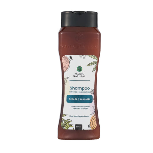 SHAMPOO ANTICAÍDA CON EXTRACTO DE CEBOLLA Y CANNABIS 500 ML