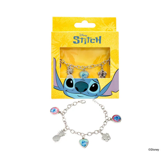 PULSERA PLATEADA DE STITCH DE TRENDY
