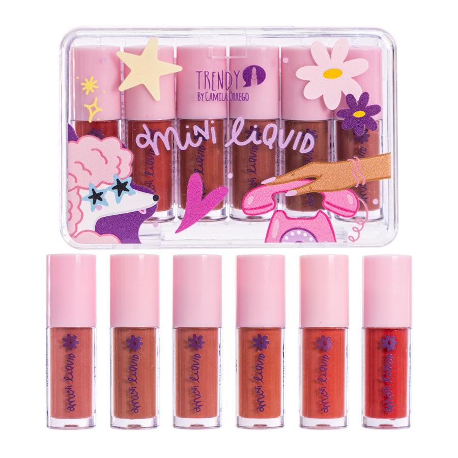 LABIALES MINI MATTE LIQUID KIT X 6