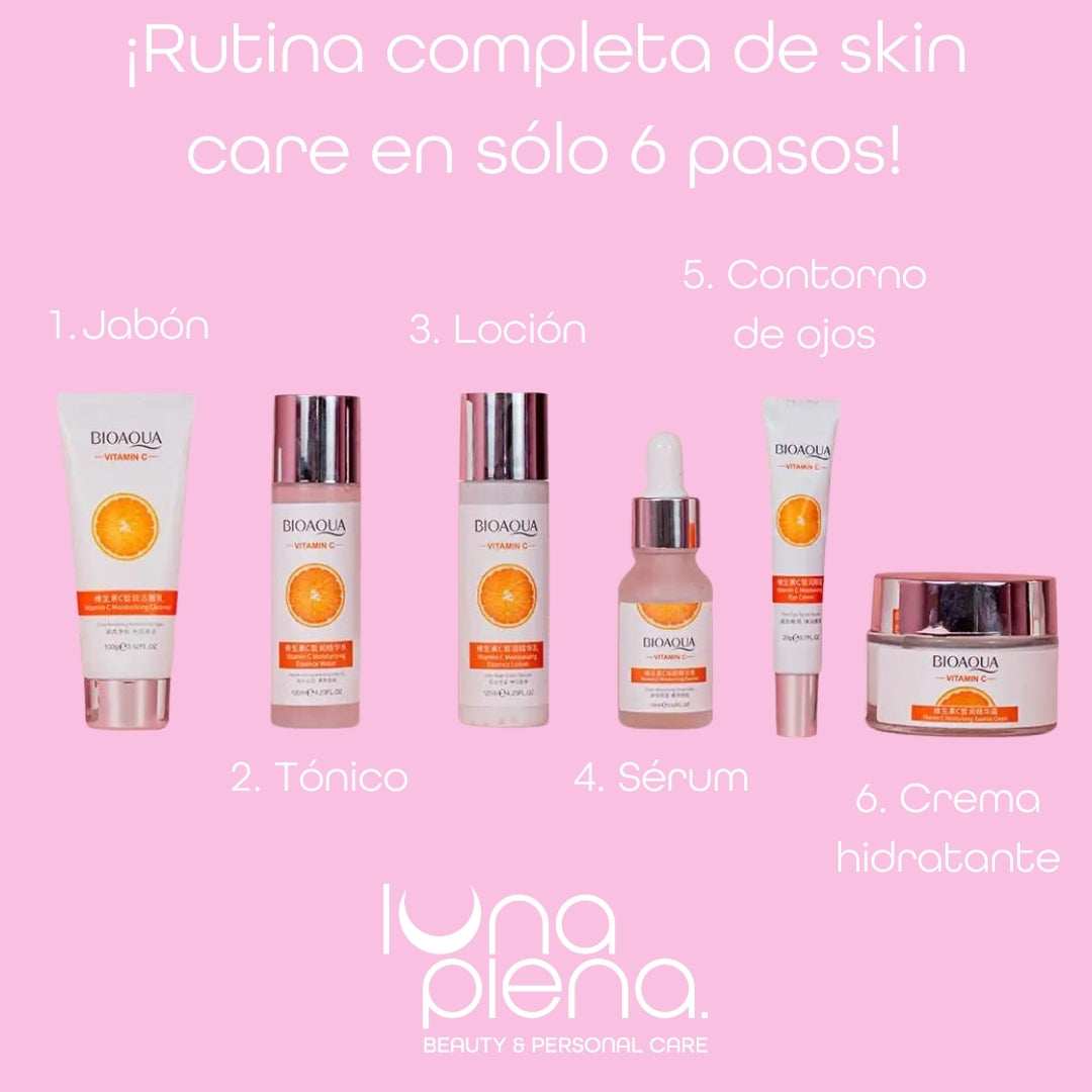 SKIN CARE KIT X6 DE VITAMINA C