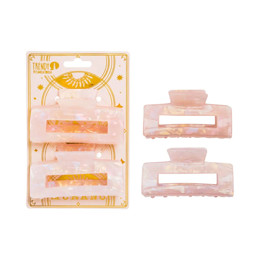 HAIR CLIPS X2 RECTANGULAR DE TRENDY