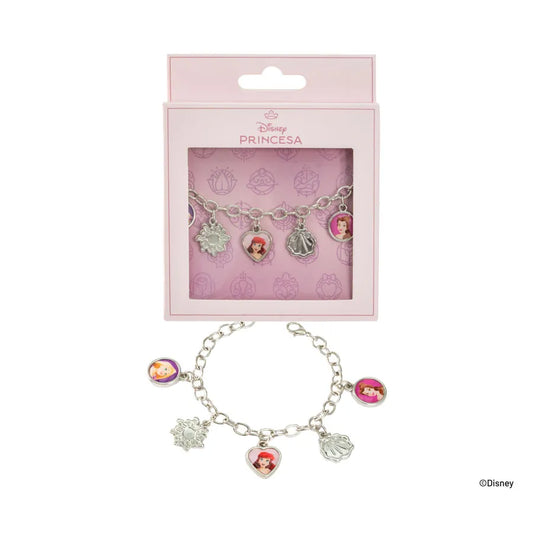 PULSERA PLATEADA PRINCESAS DE DISNEY DE TRENDY