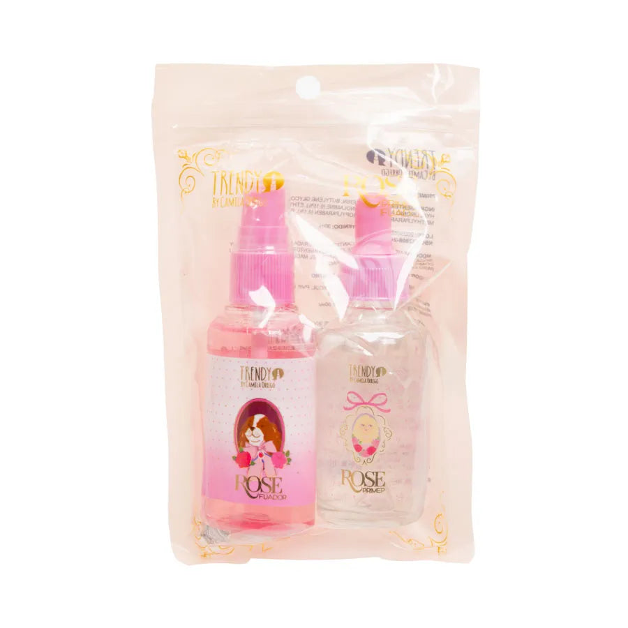 KIT PRIMER Y FIJADOR ROSE DE TRENDY NUEVA PRESENTACIÓN