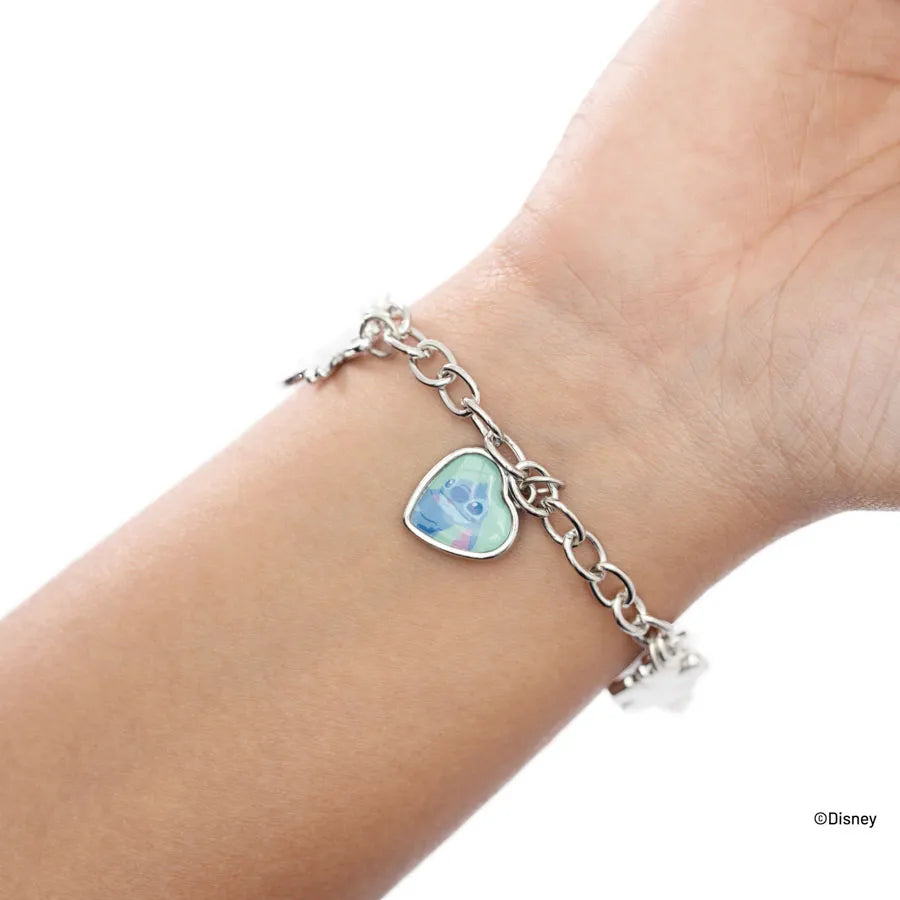 PULSERA PLATEADA DE STITCH DE TRENDY